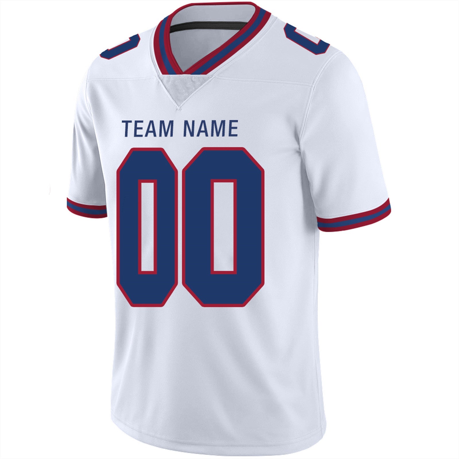 Custom navy football jersey side view | GameDay Jerseys