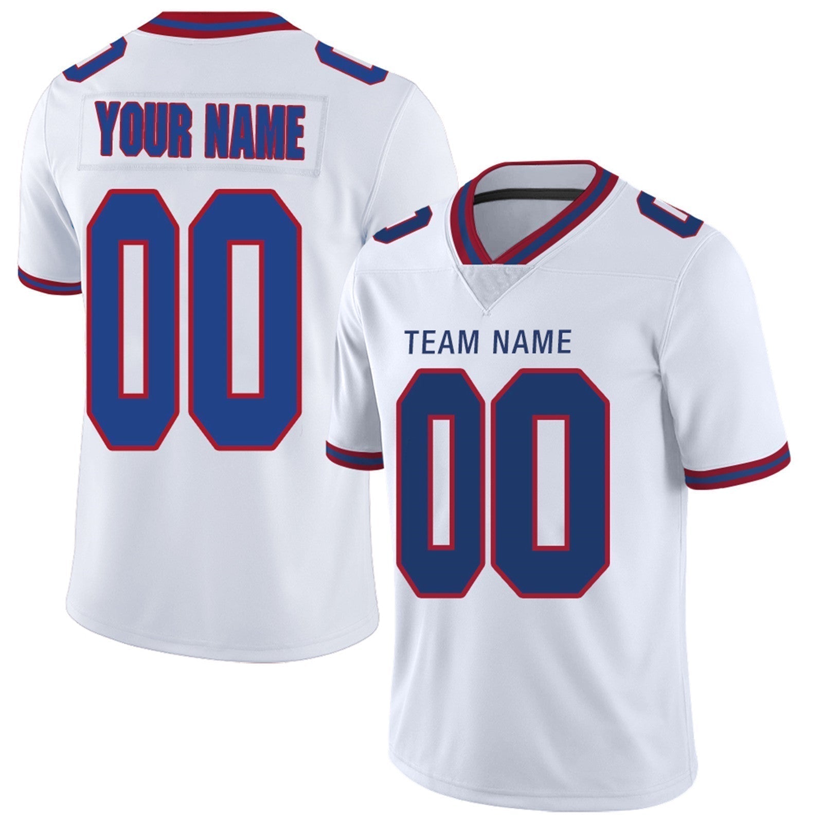 Custom navy football jersey front view | GameDay Jerseys
