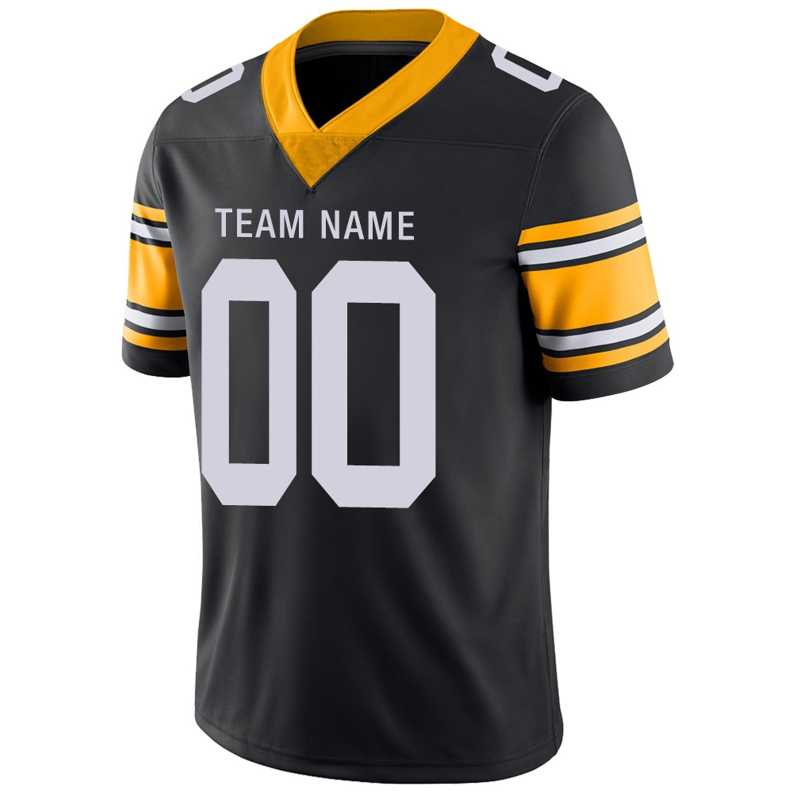 Custom black football jersey styled | GameDay Jerseys