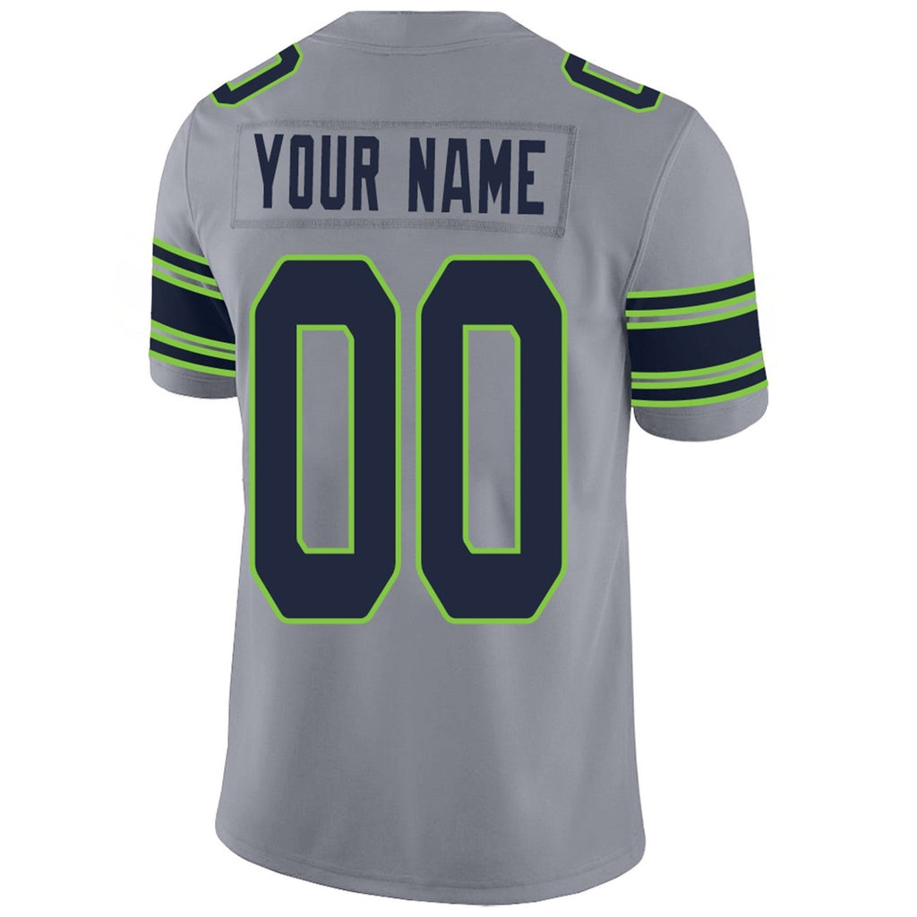 Custom navy football jersey close up | GameDay Jerseys