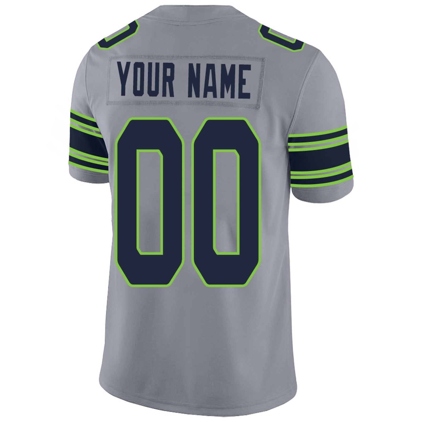 Custom navy football jersey close up | GameDay Jerseys