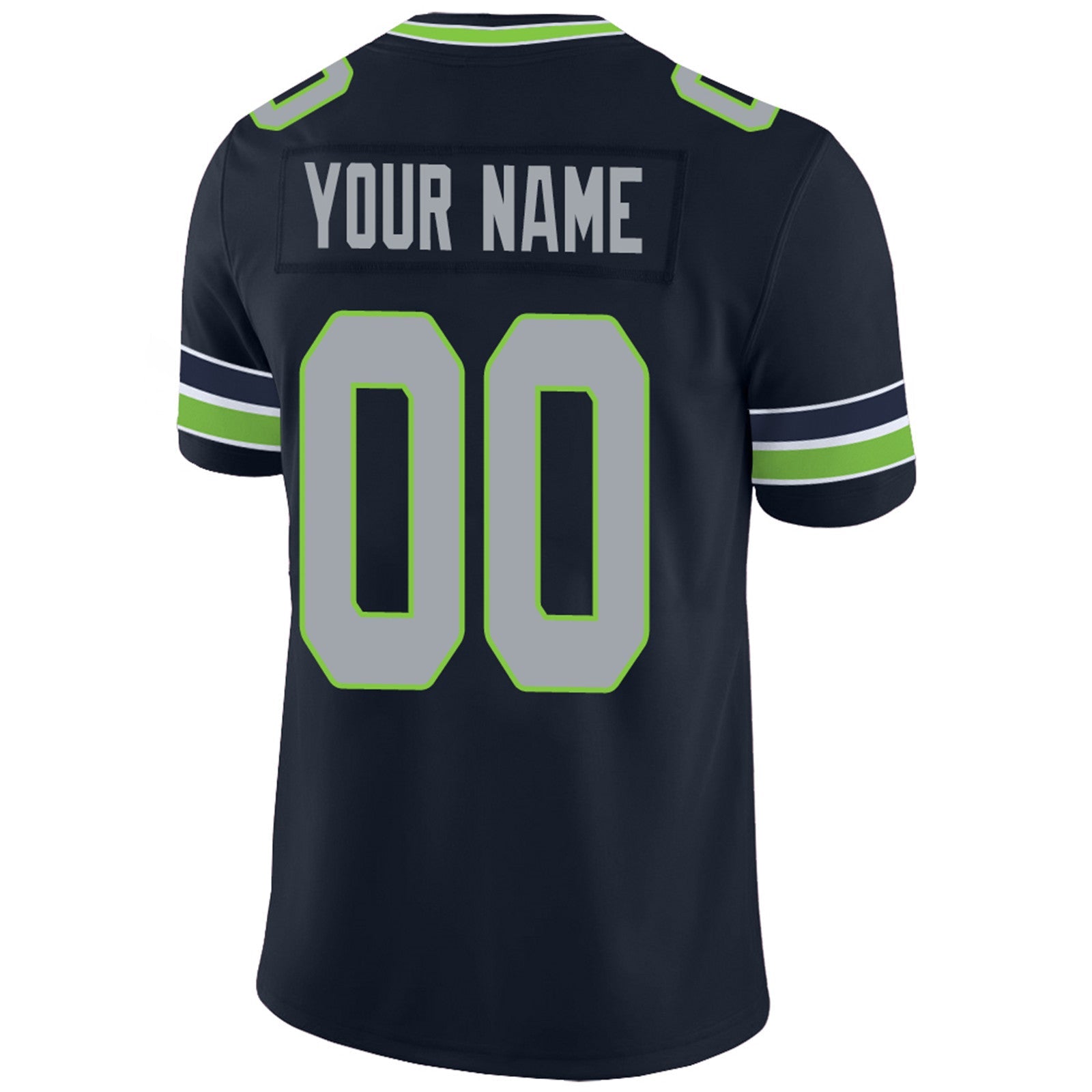 Custom navy football jersey studio shot | GameDay Jerseys