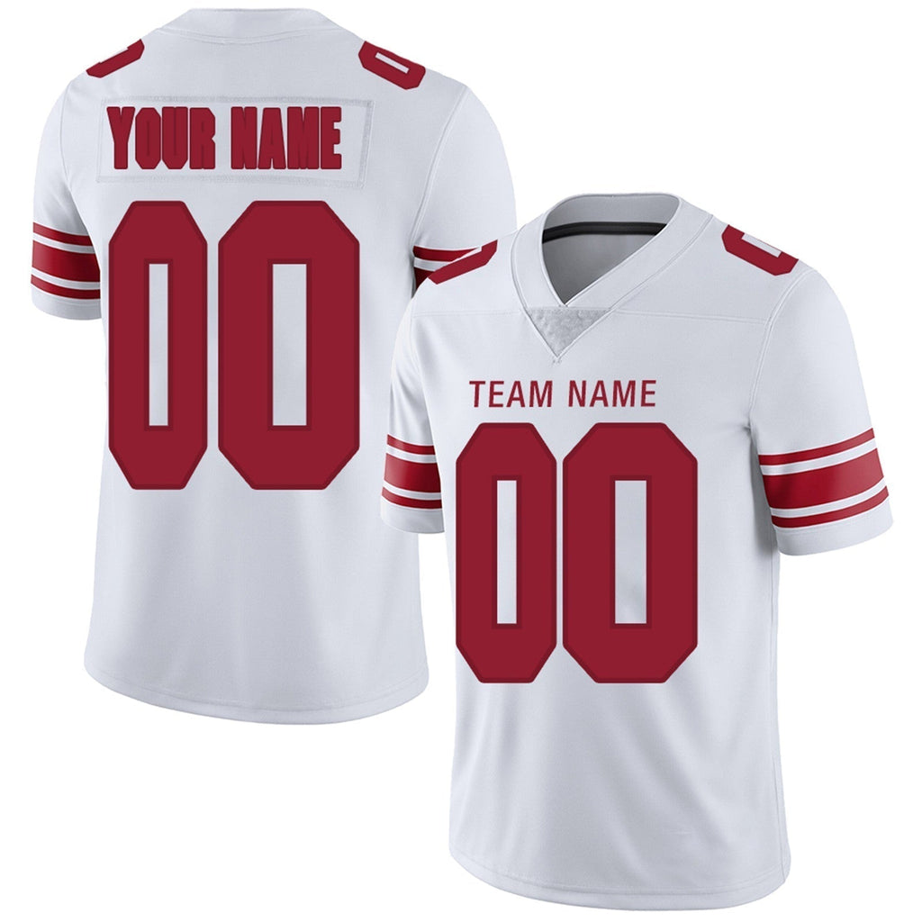Custom navy football jersey back view | GameDay Jerseys