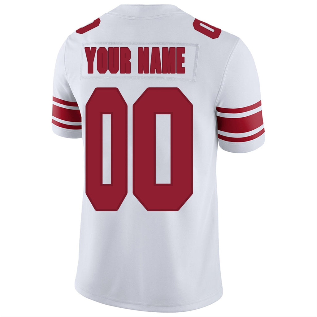 Custom navy football jersey detail | GameDay Jerseys