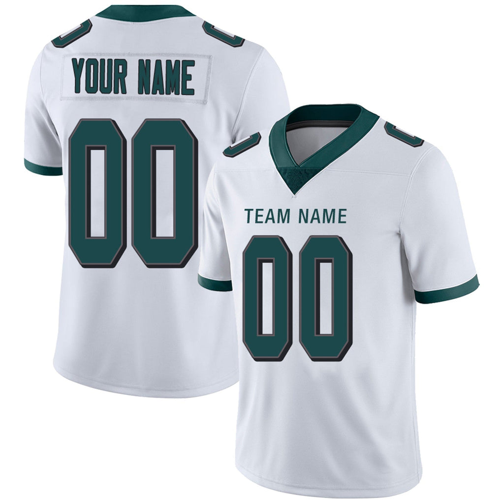 Custom green football jersey back view | GameDay Jerseys