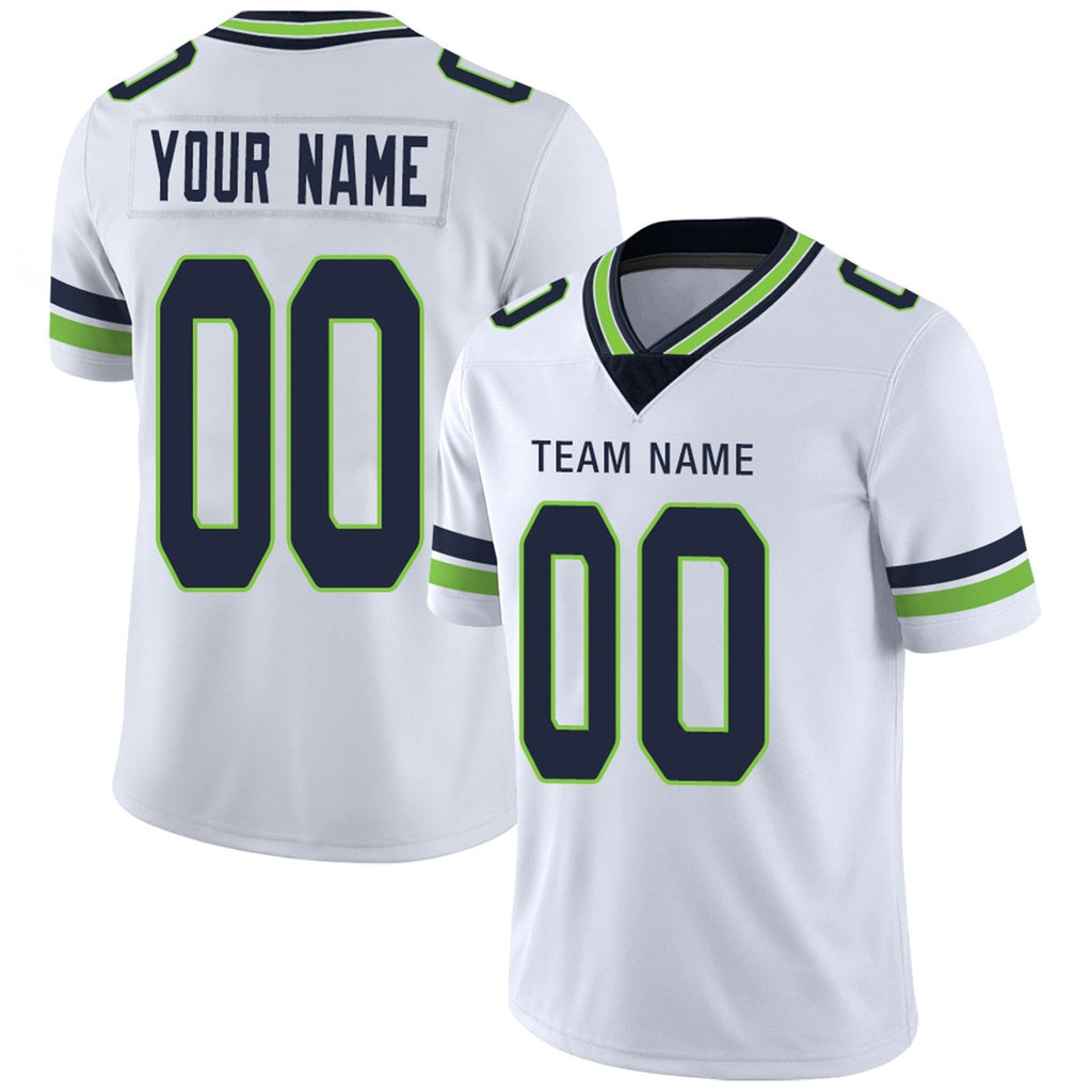 Custom navy football jersey front view | GameDay Jerseys