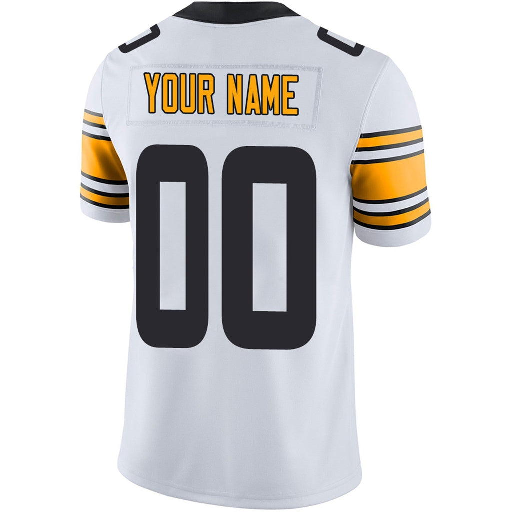Custom black football jersey close up | GameDay Jerseys