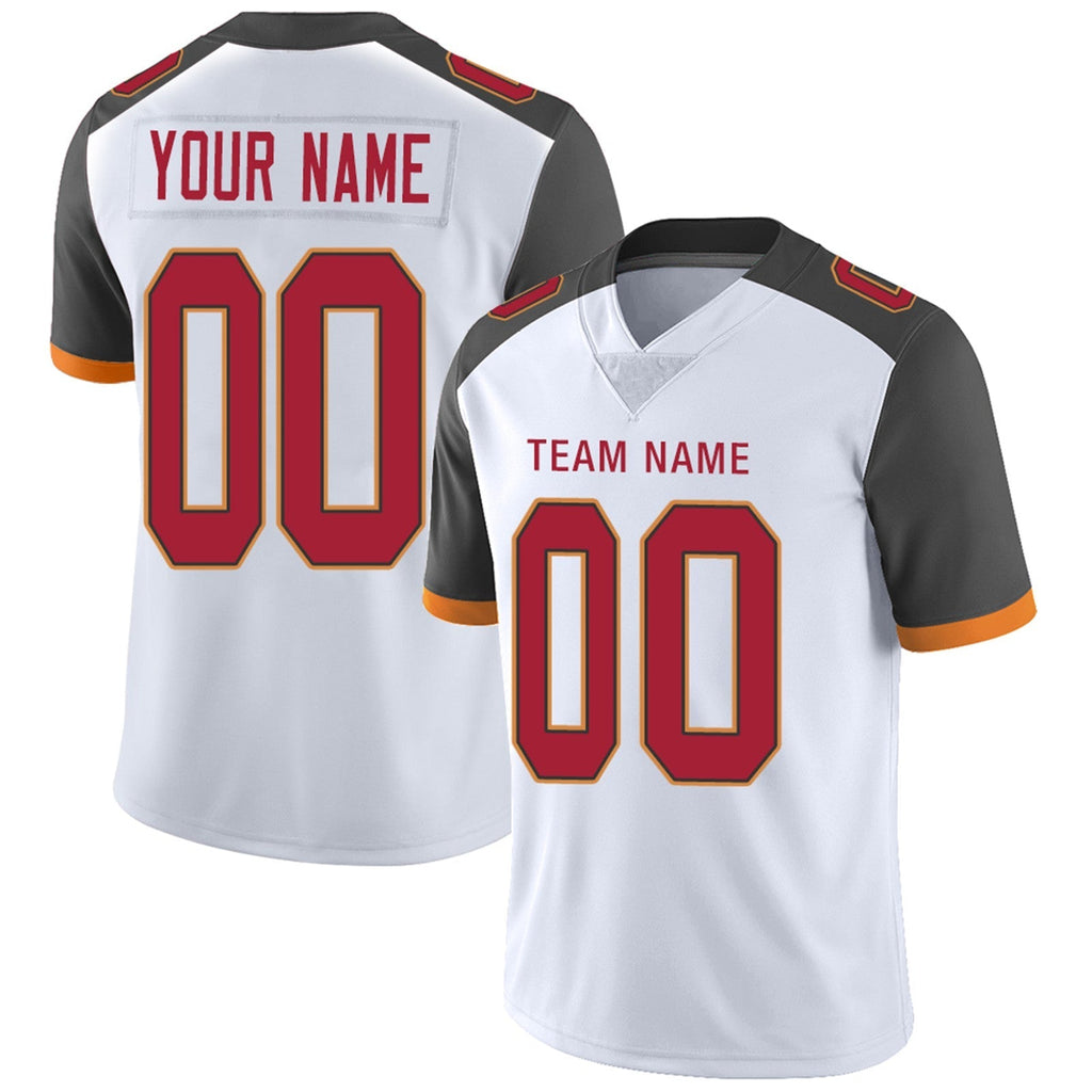 Custom red football jersey front view | GameDay Jerseys