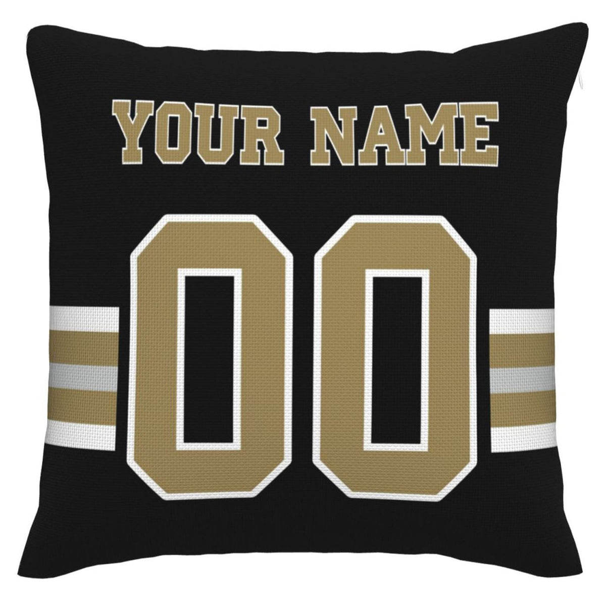 Custom NO.Saints Pillow Decorative Throw Pillow Case - Print Personalized Football Team Fans Name & Number Birthday Gift Football Pillows