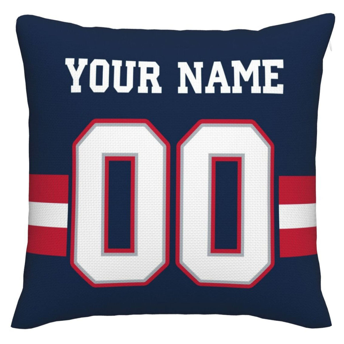 Custom NE.Patriots Pillow Decorative Throw Pillow Case - Print Personalized Football Team Fans Name & Number Birthday Gift Football Pillows