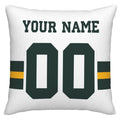 Custom GB.Packers Pillow Decorative Throw Pillow Case - Print Personalized Football Team Fans Name & Number Birthday Gift Football Pillows