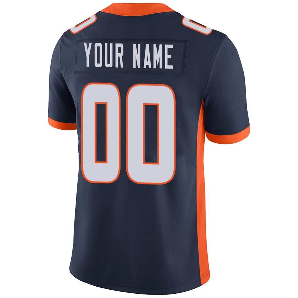 Custom orange football jersey close up | GameDay Jerseys