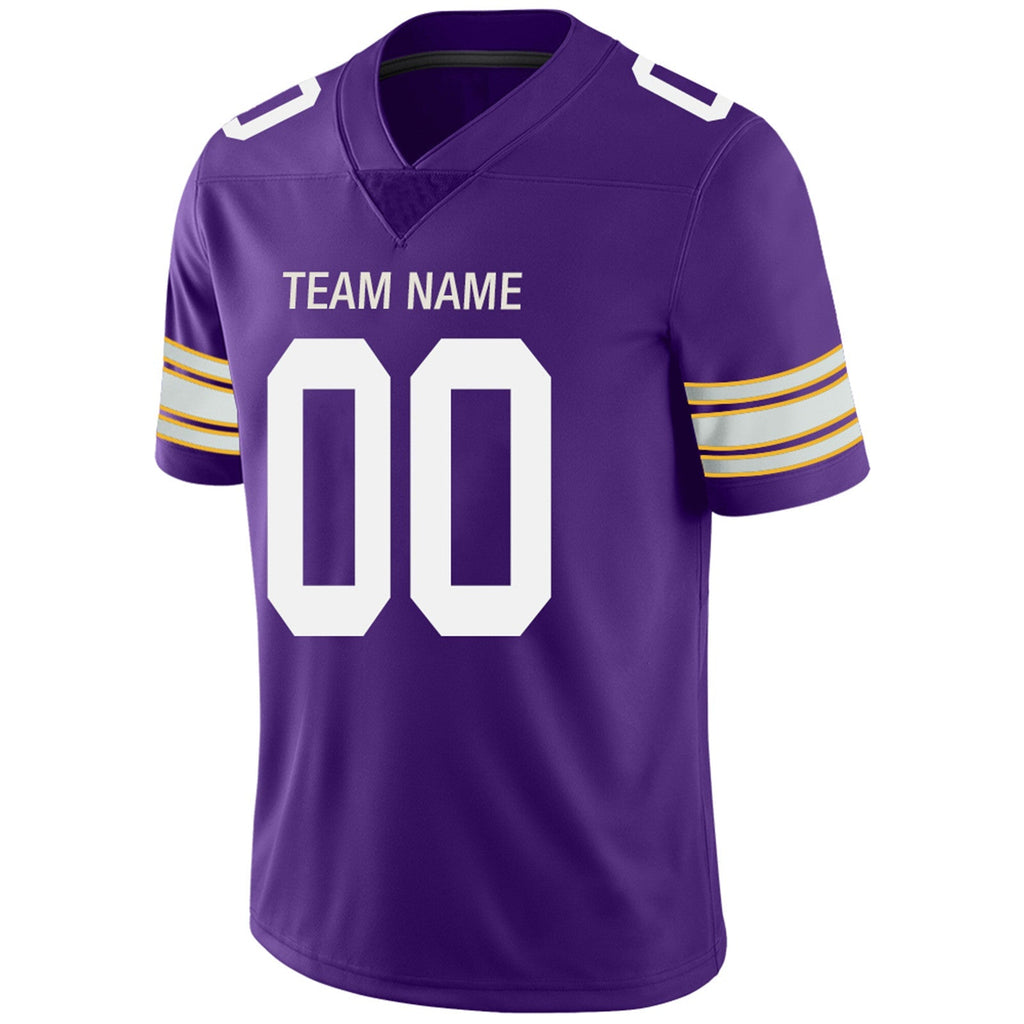 Custom purple football jersey styled | GameDay Jerseys