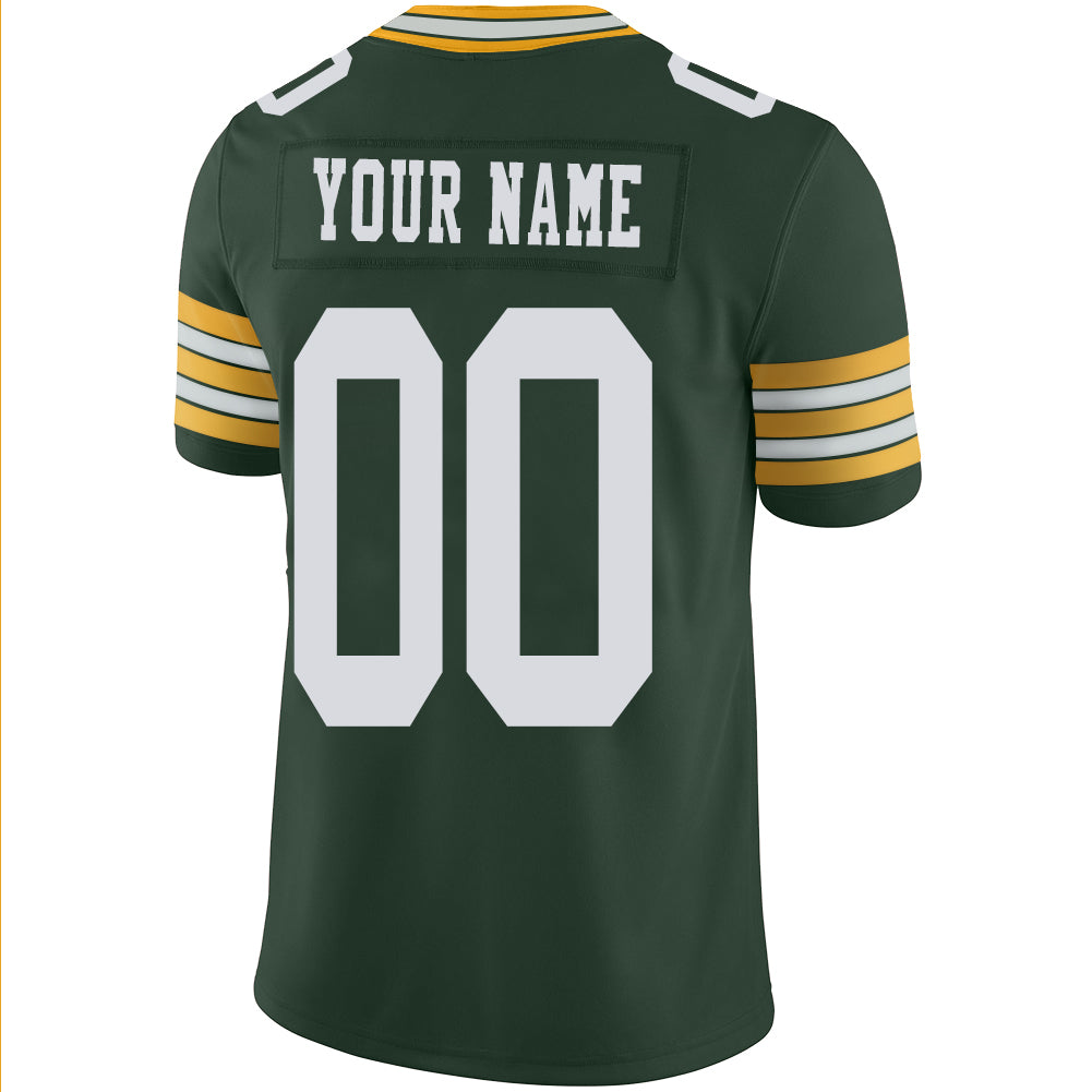 Custom green football jersey back view | GameDay Jerseys