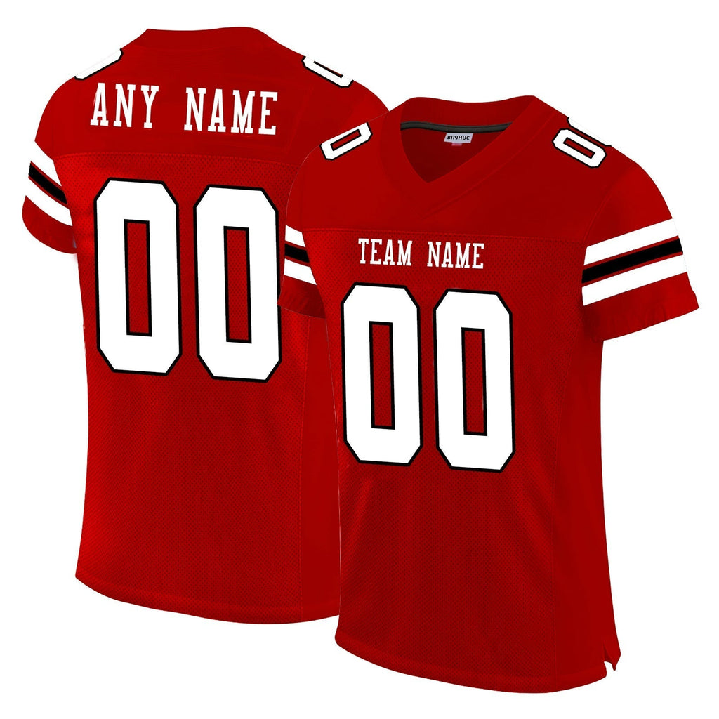 Custom red football jersey | GameDay Jerseys