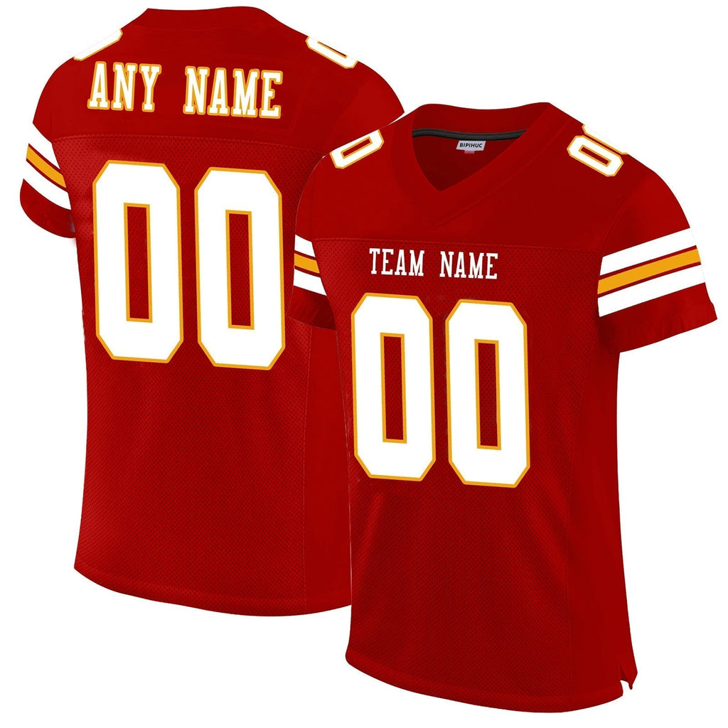 Custom red football jersey | GameDay Jerseys