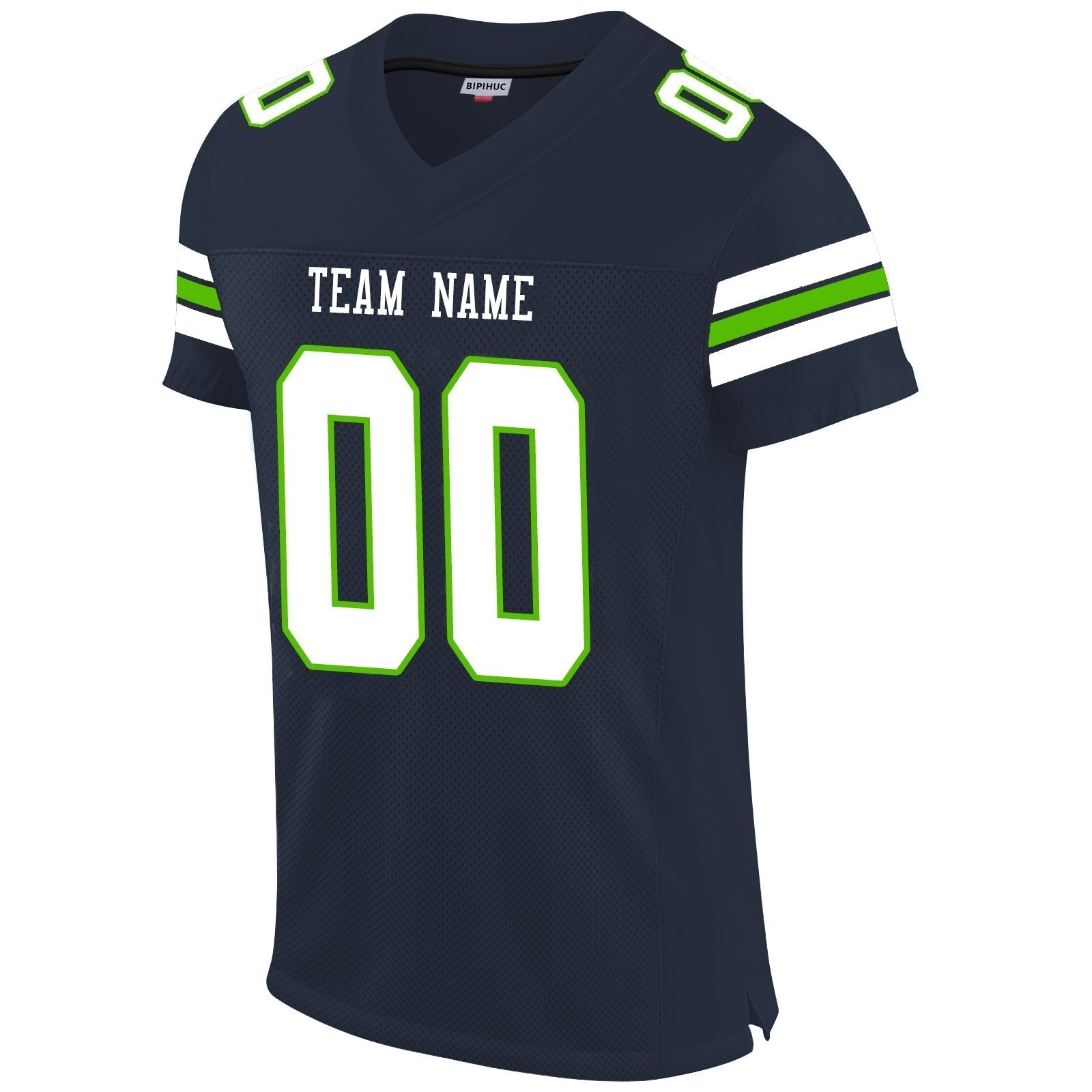 Custom navy football jersey front view | GameDay Jerseys
