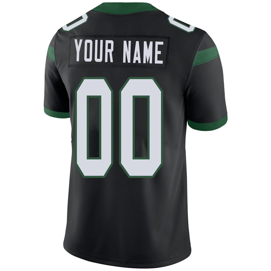 Custom green football jersey detail | GameDay Jerseys