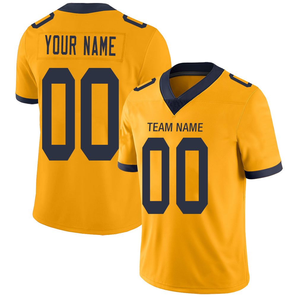 Custom gold football jersey | GameDay Jerseys