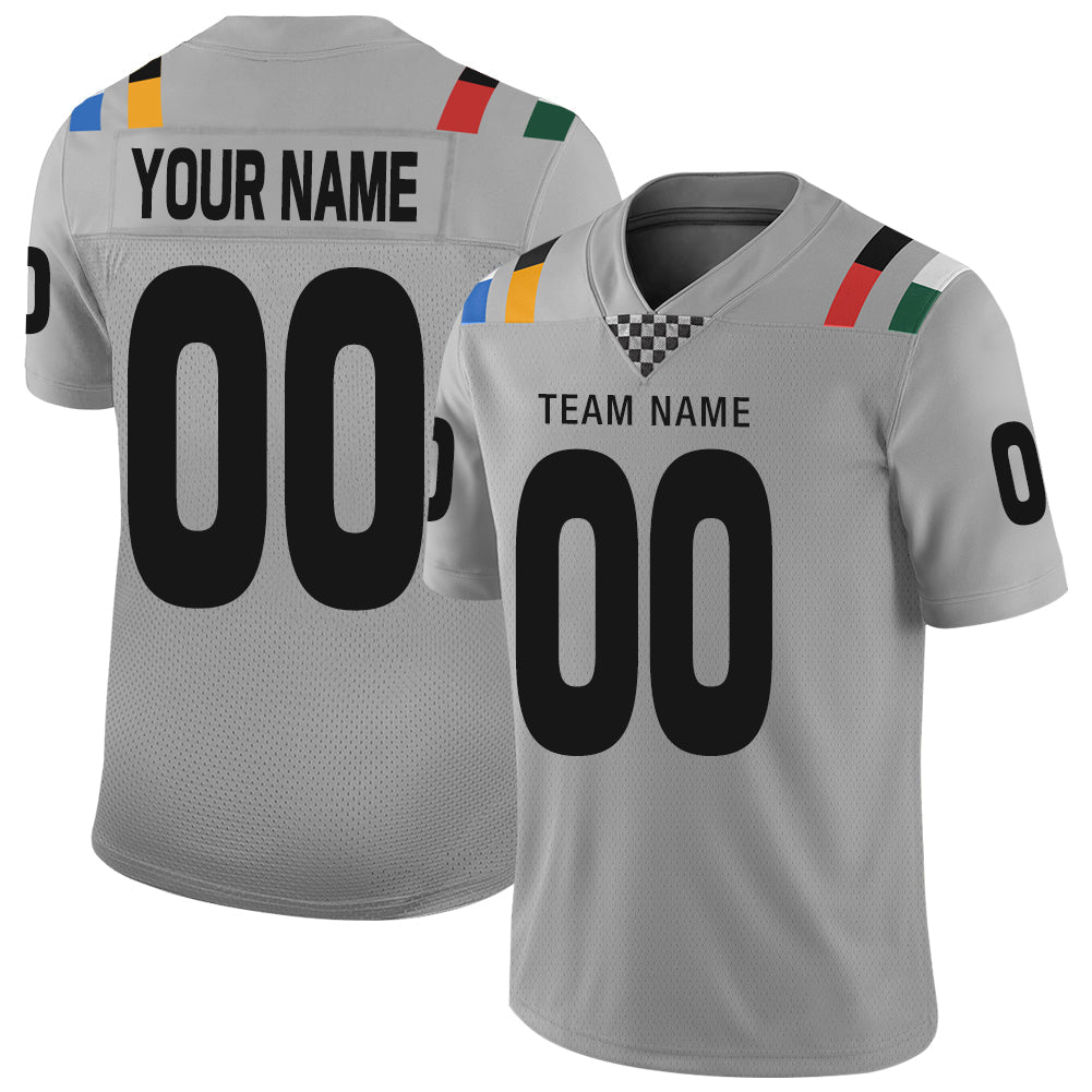 Custom grey football jersey | GameDay Jerseys