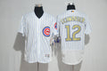 Custom Fan-Made Kyle Schwarber Chicago Cubs #12 2017 Baseball Jersey