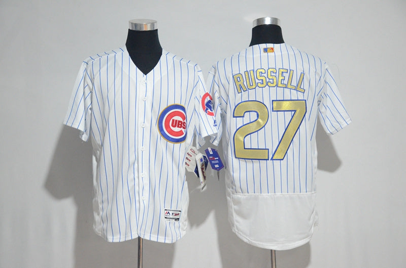 Custom Fan-Made Addison Russell Chicago Cubs #27 2017 Baseball Jersey