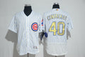 Custom Fan-Made Willson Contreras Chicago Cubs #40 2017 Baseball Jersey
