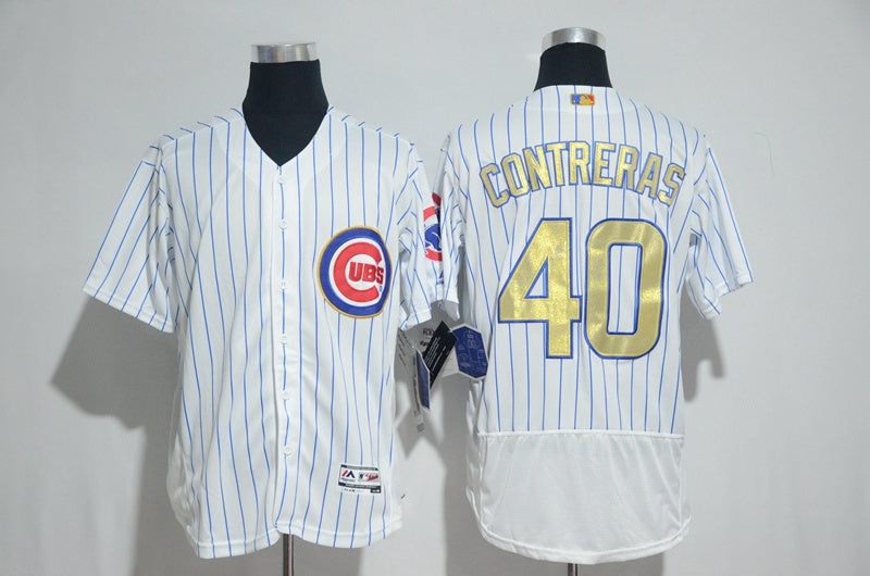 Custom Fan-Made Willson Contreras Chicago Cubs #40 2017 Baseball Jersey
