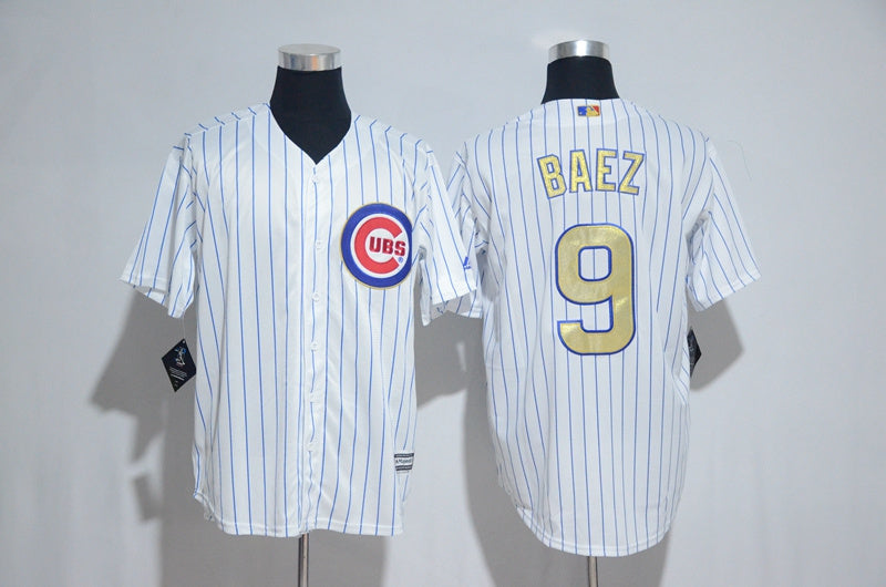 Custom Fan-Made Javier Baez Chicago Cubs #9 2017 Baseball Jersey