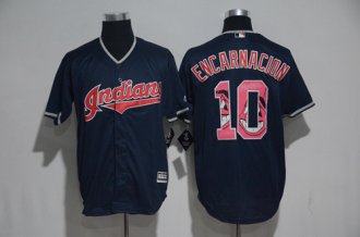 Custom Fan-Made Edwin Encarnaction Cleveland Guardians #10 2017 Baseball Jersey