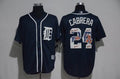 Custom Fan-Made Miguel Cabrera Detroit Tigers #24 2017 Baseball Jersey