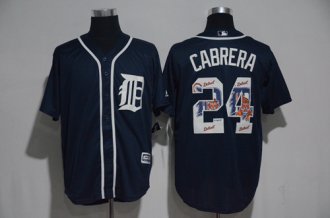 Custom Fan-Made Miguel Cabrera Detroit Tigers #24 2017 Baseball Jersey
