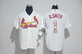 Custom Fan-Made Ozzie Smith Printing St. Louis Cardinals #1 White 2017 Baseball Jersey