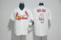 Custom Fan-Made Yadier Molina Printing St. Louis Cardinals #4 White 2017 Baseball Jersey