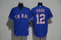 Custom Fan-Made Rougned Odor Texas Rangers #12 2017 Baseball Jersey