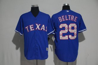 Custom Fan-Made Adrian Beltre Texas Rangers #29 2017 Baseball Jersey