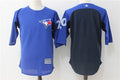 Custom Fan-Made Josh Donaldson Training Toronto Blue Jays #20 Blue 2017 Baseball Jersey