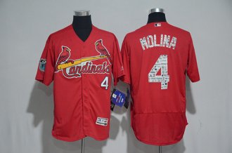 Custom Fan-Made Spring Training St. Louis Cardinals #4 2017 Baseball Jersey