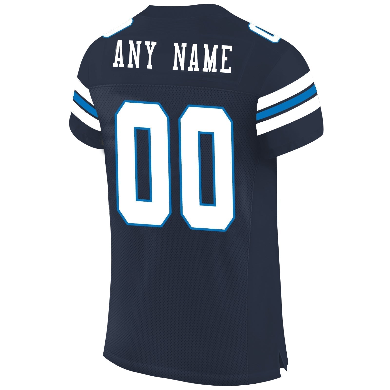 Custom navy football jersey back view | GameDay Jerseys