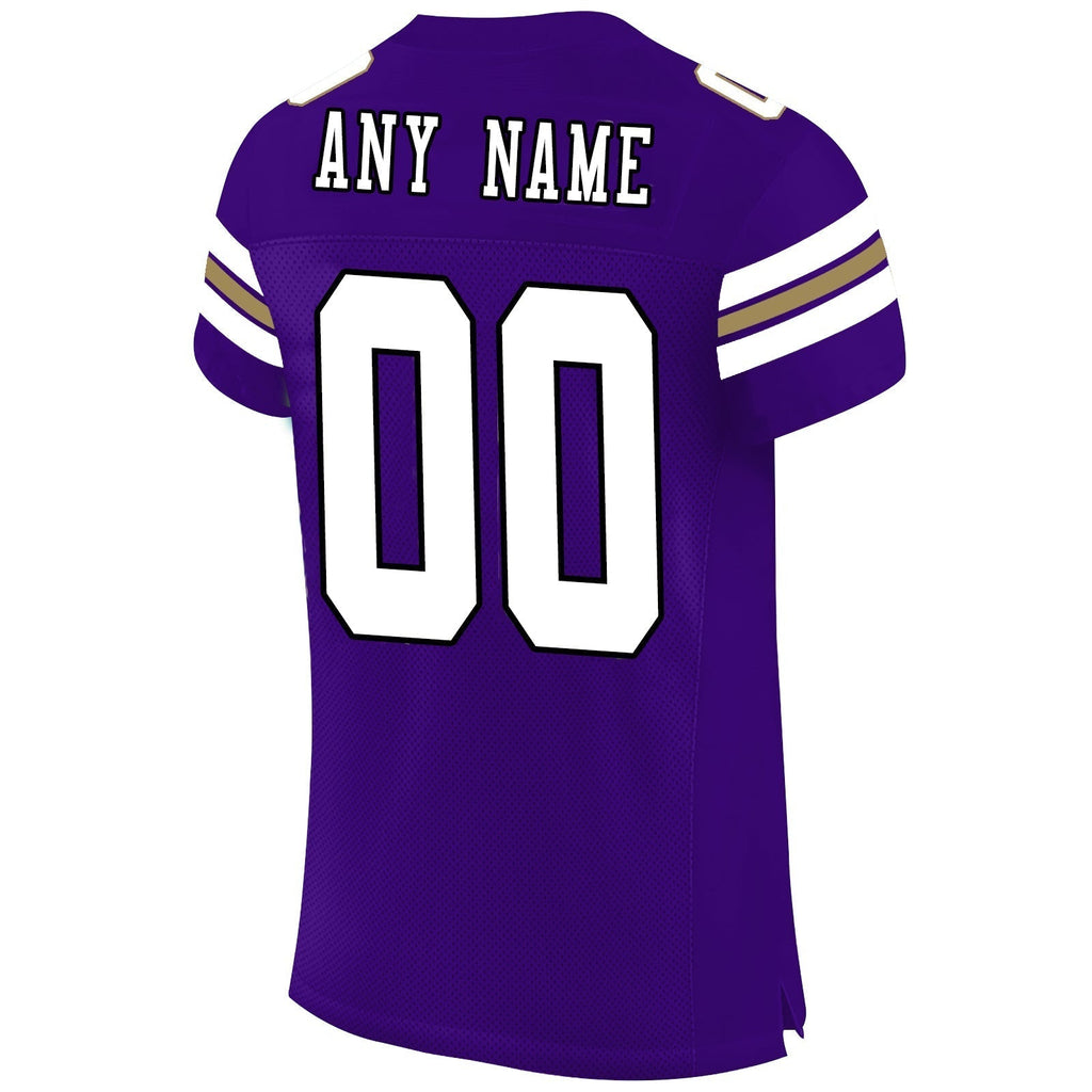 Custom purple football jersey back view | GameDay Jerseys
