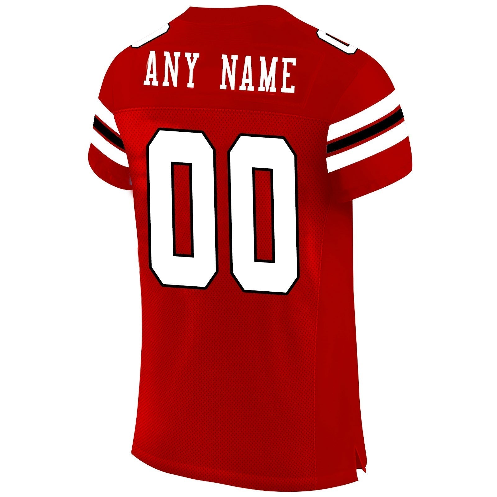 Custom red football jersey back view | GameDay Jerseys