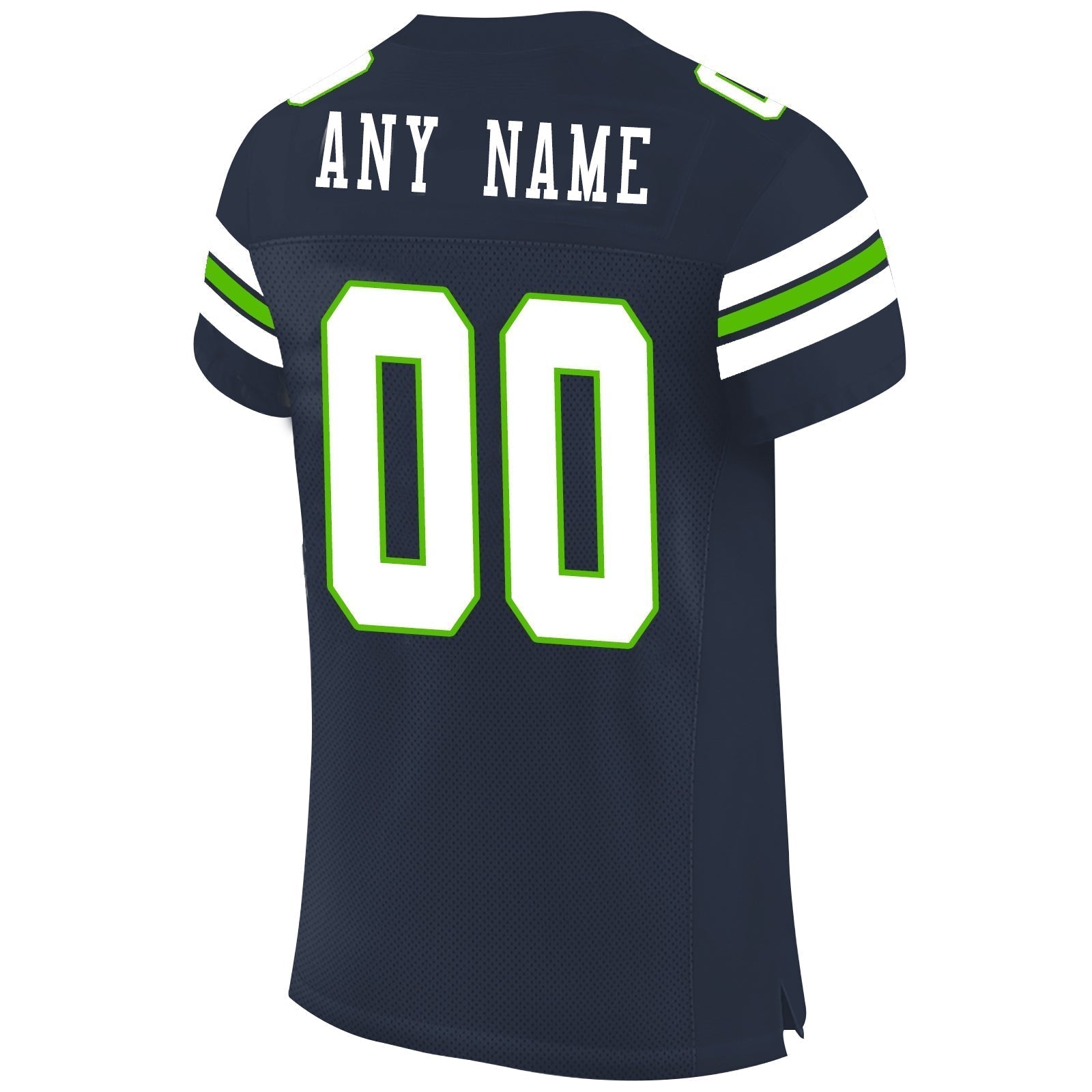 Custom navy football jersey back view | GameDay Jerseys