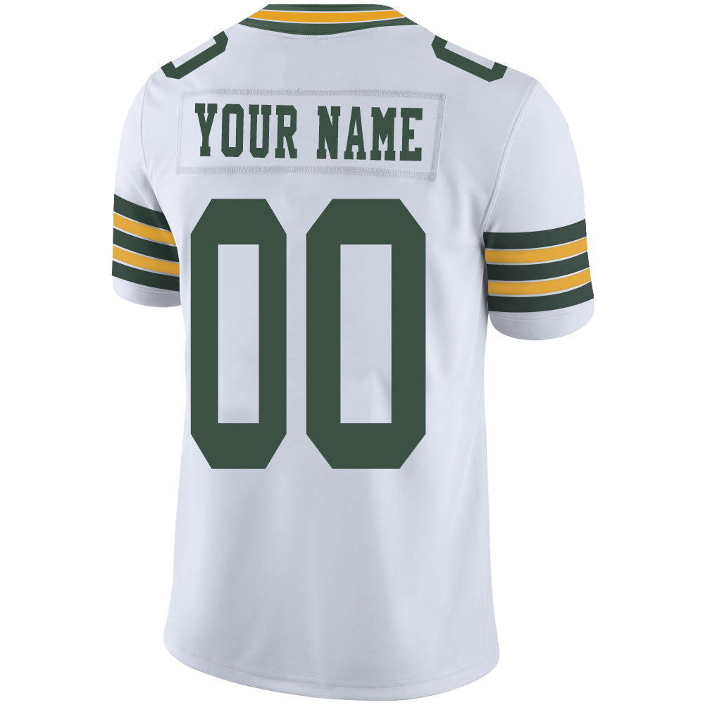Custom white football jersey back view | GameDay Jerseys