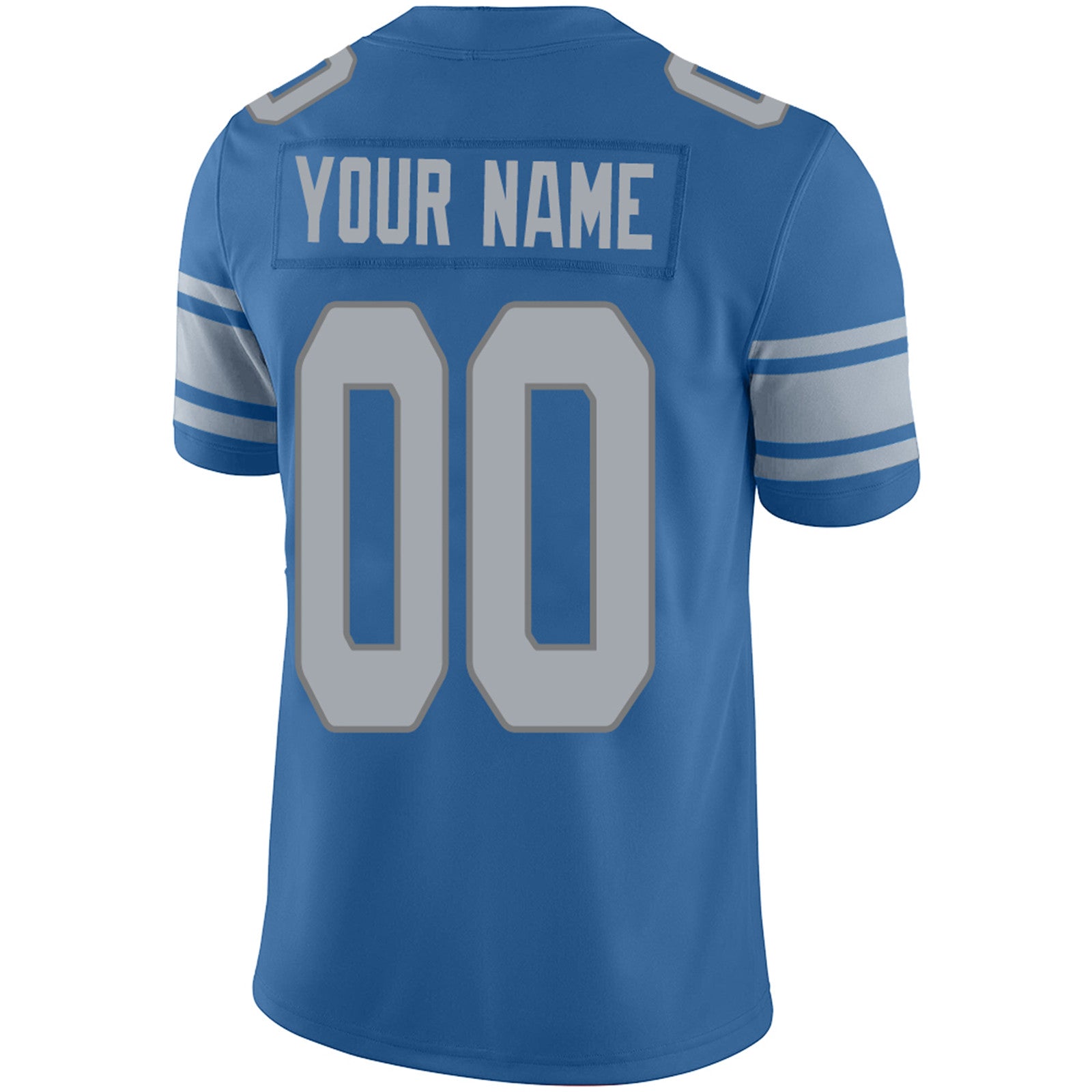 Custom blue football jersey close up | GameDay Jerseys