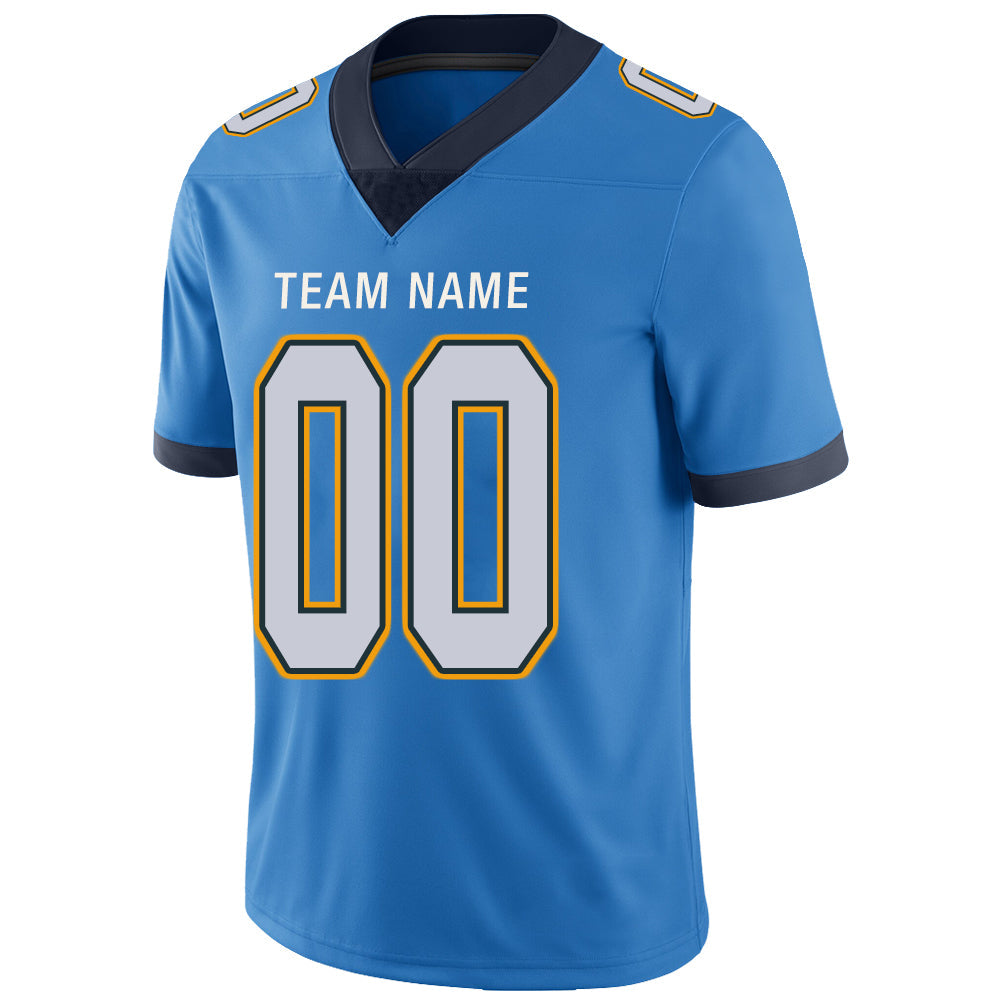 Custom powder football jersey detail | GameDay Jerseys