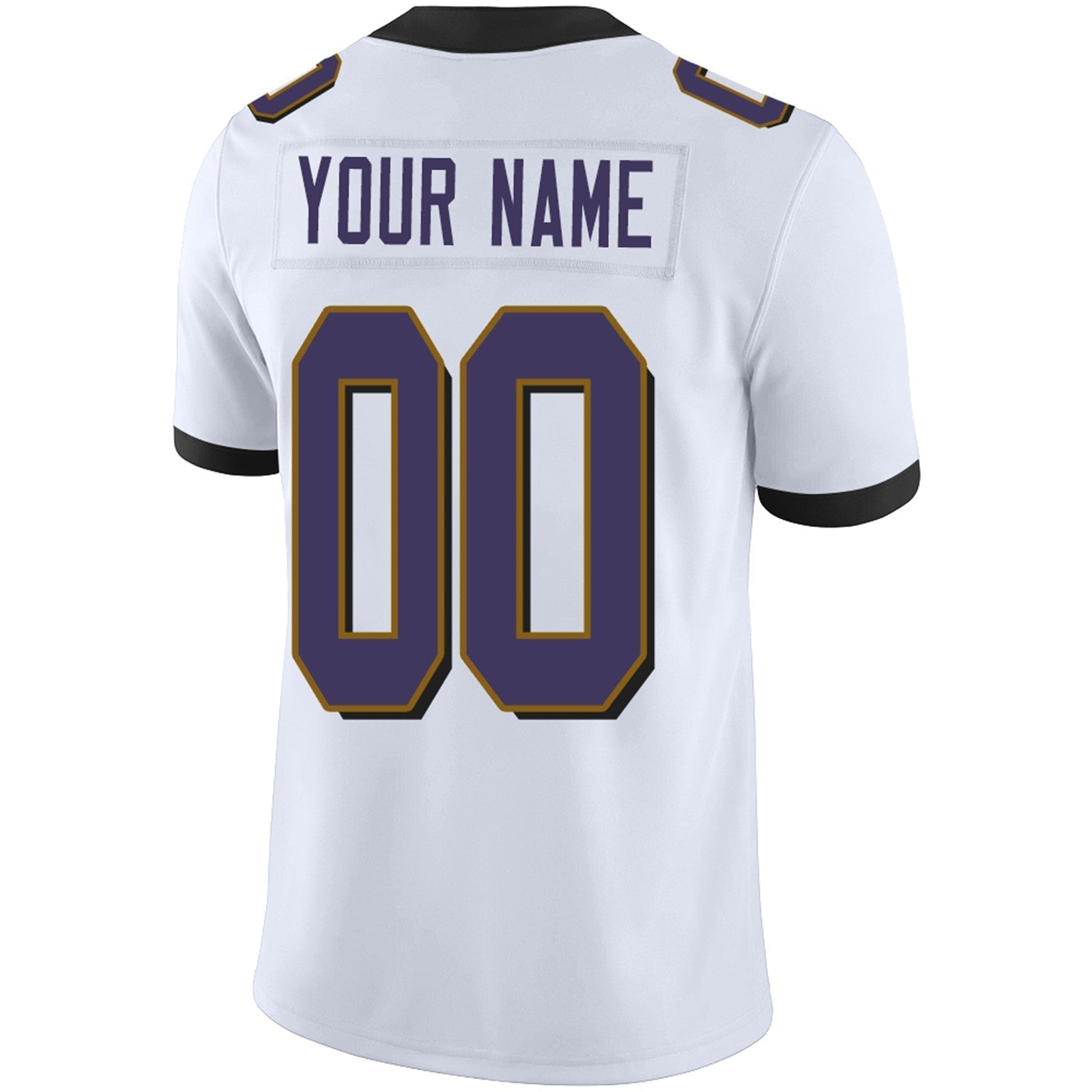 Custom purple football jersey angle view | GameDay Jerseys