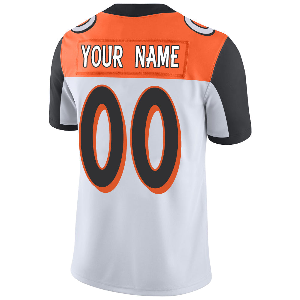 Custom white football jersey back view | GameDay Jerseys
