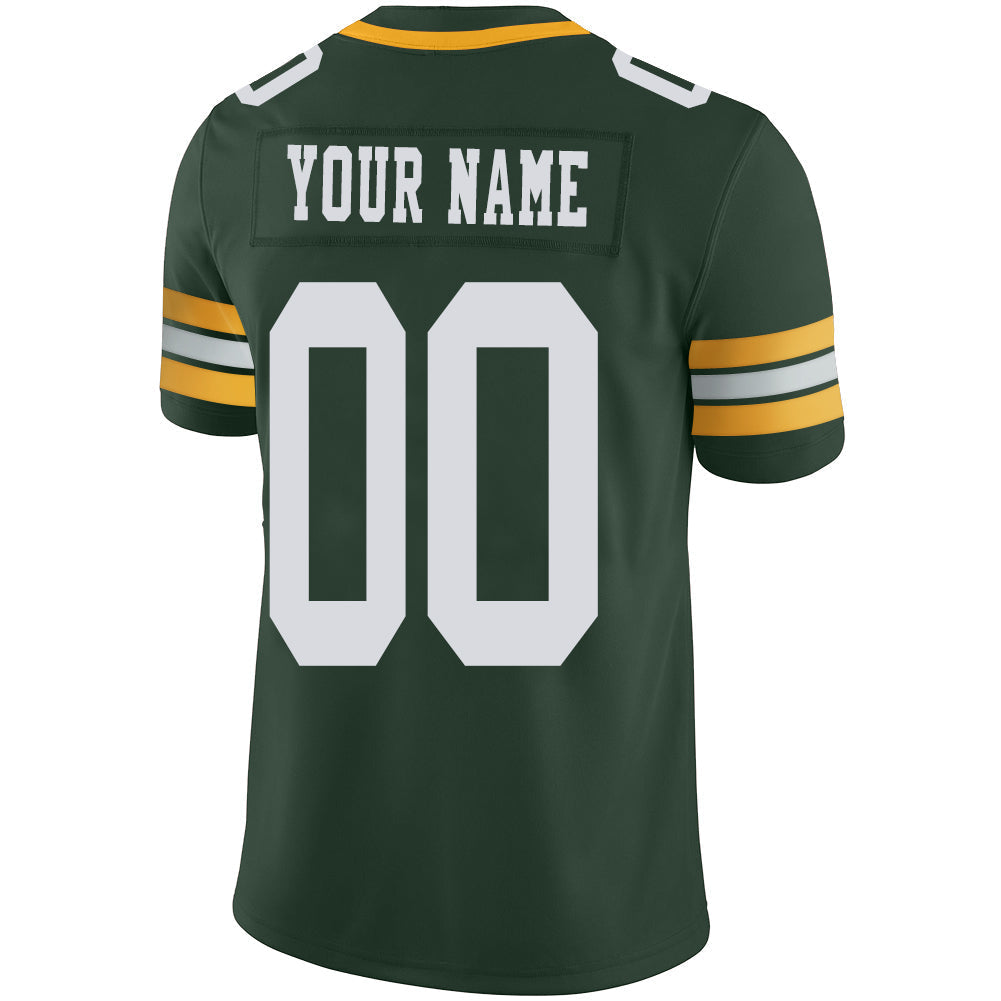 Custom green football jersey back view | GameDay Jerseys