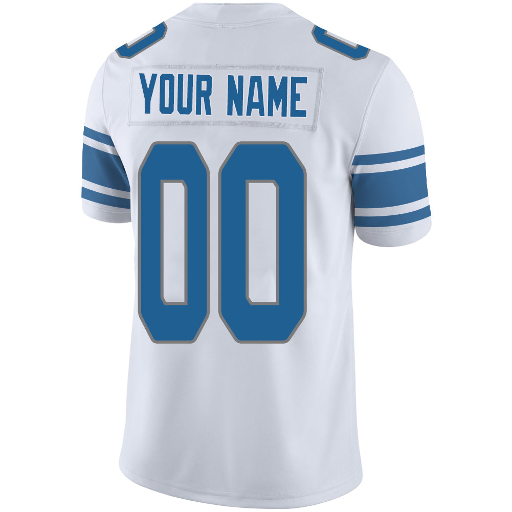 Custom white football jersey back view | GameDay Jerseys