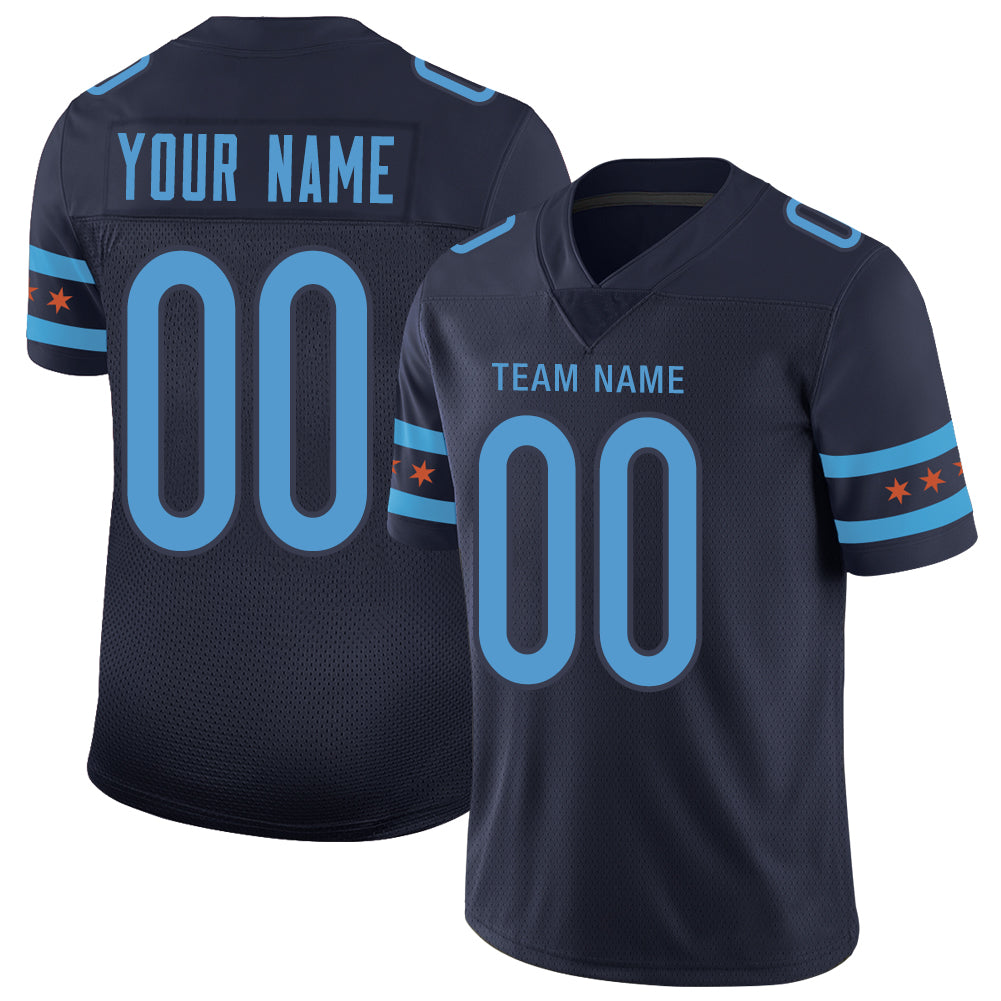 Custom navy football jersey | GameDay Jerseys